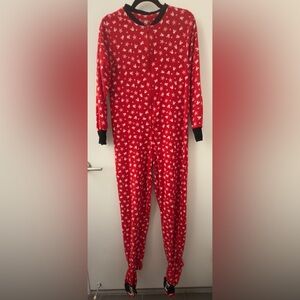 Disney Mickey Mouse Unisex Onesie Pajama Costume Winter Halloween Size Small S